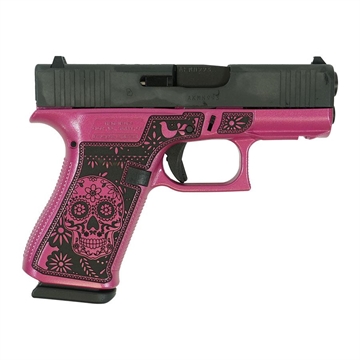 Picture of Glock 43X "Sugar Skull" Medusa Pink Handgun 9mm Luger 10rd Magazines(2) 3.4" Barrel Accessory Rail USA Made UX4350201FR MODSKP