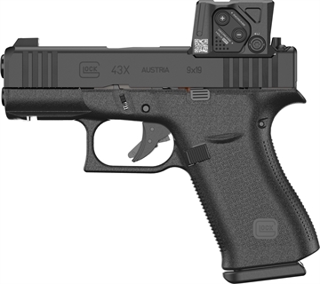 Picture of GLOCK 43X MOS8 9MM 3.4IN BARREL 15RD BLACK FS AIMPOINT COA BOF/UCSR 5.5LB UX4350B03FRMOS8A4 UX4350B03FRMOS8A4