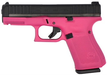Picture of GLOCK 44 G44 HGA 22LR 4.02 IN BBL ADJ SGTS 2 10RD MAGS CERAKOTE RASPBERRY FRAME UA4450101RAS