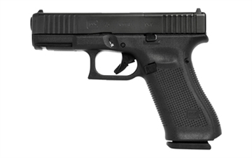 Picture of GLOCK 45 M.O.S., Striker Fired, Semi-automatic, Polymer Framed Pistol, Compact, 9MM, 4.02" Barrel, DLC Finish, Black, Interchangeable Backstraps, Fixed Sights, 17 Rounds, 2 Magazines G4517MOSUS