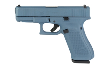 Picture of GLOCK 45, Striker Fired, Semi-automatic, Polymer Frame Pistol, Compact, 9MM, 4.02" Barrel, Cerakote Finish, Blue Titanium, 17 Rounds, 3 Magazines PA455S204-BT