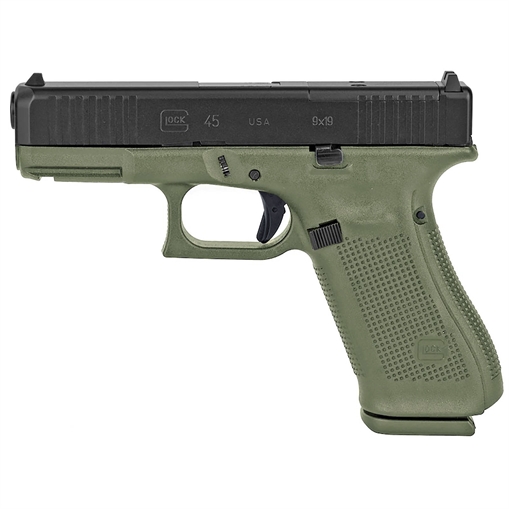 Picture of GLOCK 45 G45 GEN 5 BFG HGA 9MM 4.0 IN BBL FS BLACK 3 17RD MAGS 5LB TRIGGER FRONT SERRATIONS BFG FRAME PA455S203BFG