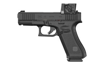 Picture of GLOCK 45 MOS8 9MM GEN5 FS 17RD AIMPOINT COA BLACK PA455SB03MOS8A3