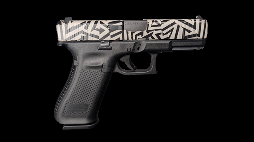 Picture of GLOCK 45 V HEX 9MM PISTOL 4" BLACK/WHITE/BLK SLIDE FXD 3-17RD MAGS PV45-HEX