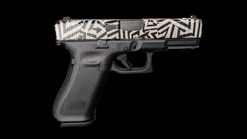 Picture of GLOCK 45 V HEX 9MM PISTOL 4" BLACK/WHITE/BLK SLIDE FXD 3-17RD MAGS PV45-HEX