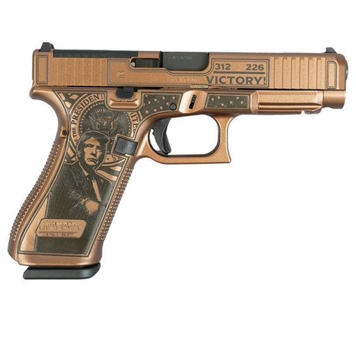Picture of Glock 47 Gen 5 MOS Custom "Trump 47th-Victory" Handgun 9mm Luger 17rd Magazines (3) 4.49" Barrel Austria PA475S203MOS MODTV
