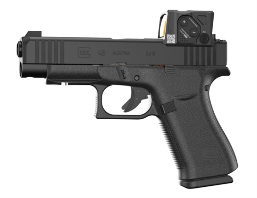 Picture of GLOCK 48 MOS8 9MM AIMPOINT 4.17IN BARREL 15RD COA BOF/UCSR 5.5LB WITH FRONT RAILS COMM PA4850B03FRMOS8A4 PA4850B03FRMOS8A4