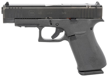 Picture of Glock 48 MOS Compact Handgun 9mm Luger 10/rd Magazines (2) 4.17" Barrel Black with Front Rails USA UA4850201FRMOS