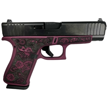 Picture of Glock 48 Custom "Black Cherry Paisley Frame" Handgun 9mm Luger 10/rd Magazines (2) 4.17" Barrel Austria PA4850201 MODPBC