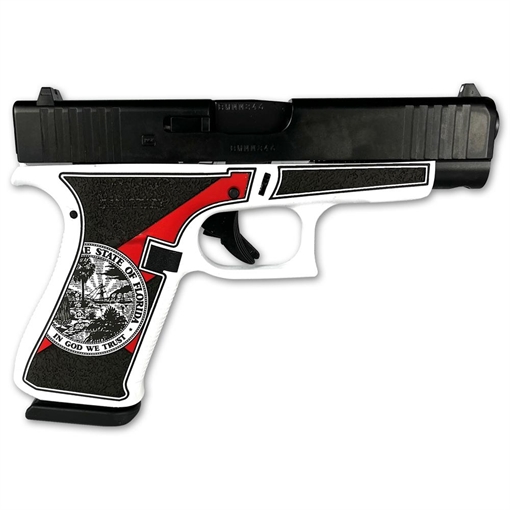 Picture of Glock 48 Custom "Florida White" Handgun 9mm Luger 10/rd Magazines (2) 4.17" Barrel Austria PA4850201 MODFLFL