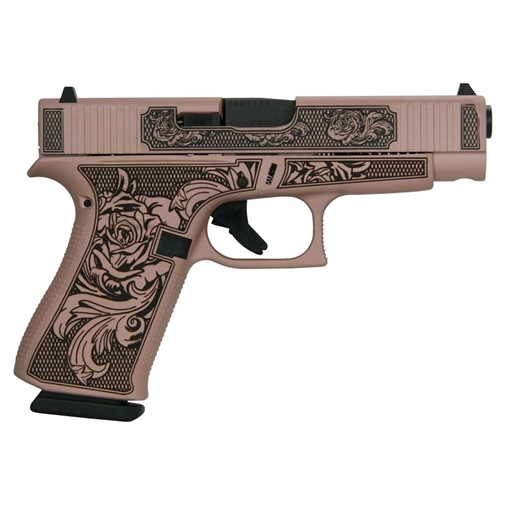 Picture of Glock 48 Custom "Glock n Roses II" Handgun 9mm Luger 10/rd Magazines (2) 4.17" Barrel Austria PA4850201 MODGRII