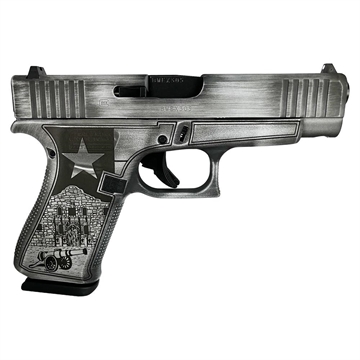 Picture of Glock 48 Custom "Texas Silver" Handgun 9mm Luger 10/rd Magazines (2) 4.17" Barrel Austria PA4850201 MODTXS