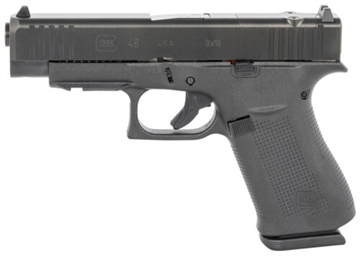 Picture of GLOCK 48 G48 MOS HGA 9MM 4 IN BBL FS 5LB BLACK 2 10RD MAGS MOS W FRONT RAIL UA4850201FRMOS