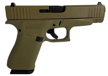 Picture of Glock 48 Gen 5 Custom "FDE" Handgun 9mm Luger 10/rd Magazines (2) 4.17" Barrel Austria PA4850201 MODFDE