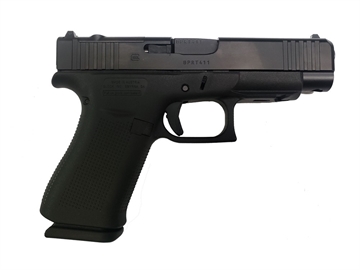Picture of GLOCK 48 M.O.S., Striker Fired, Semi-automatic, Polymer Frame Pistol, Compact, 9MM, 4.17" Barrel, Glock Marksman Barrel, nDLC Finish, Black, No Finger Grooves, Fixed Sights, Modular Optic System, 10 Rounds, 2 Magazines PA4850201FRMOS