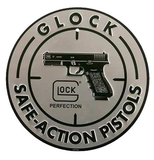 Picture of GLOCK OEM Safe Action Sign, Aluminum, 12" in Diameter AD00060