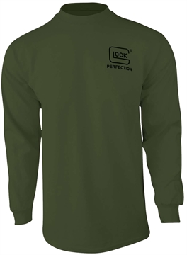 Picture of Glock Born In Austria Military Green Pre-Shrunk Cotton Long Sleeve Large AP96067