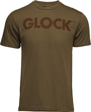 Picture of Glock Caliber Tee Coyote Ringspun Cotton Short Sleeve Small AP96200