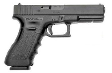Picture of GLOCK 22 Gen 3, Striker Fired, Semi-automatic, Polymer Frame Pistol, Full Size, 40 S&W, 4.49" Barrel, Matte Finish, Black, Fixed Sights, 10 Rounds, 2 Magazines PI2250201