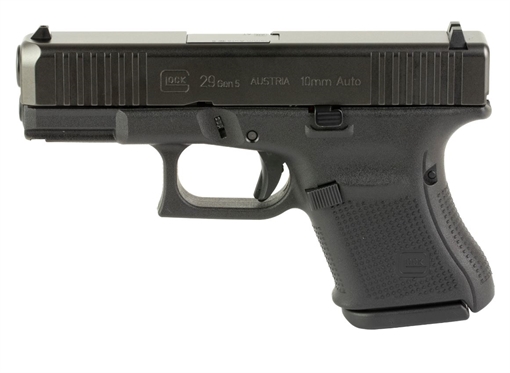 Picture of Glock 29 Gen 5 Handgun 10mm 10rd Magazines (3) 3.78 Barrel Black Fixed Sights Austria PA295S201
