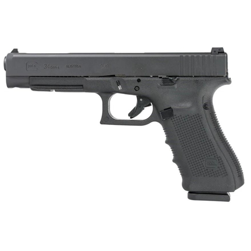 Picture of Glock G34 Gen 4 Handgun 9mm 17/rd Magazines (3) 5.32" Barrel Black Austria REFURBISHED PR34501