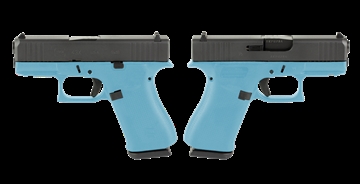 Picture of GLOCK G43X 9MM PISTOL 3.41" TIFFANY BLUE NIGHT SIGHTS 2-10RD MAGS    UX4350701FR-TB