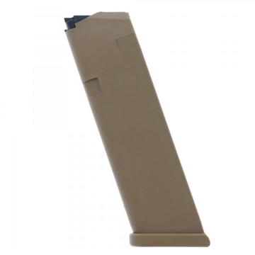Picture of Glock Gen5 Factory Magazine Coyote G17 G17L G19 G19X G26 G34 9mm Luger 17/rd Bulk 39054