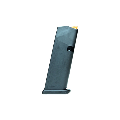 Picture of GLOCK OEM Magazine, 9MM, 10 Rounds, For GLOCK 19, Cardboard Style Packaging, Polymer, Black, Orange Follower, Gen5 47289