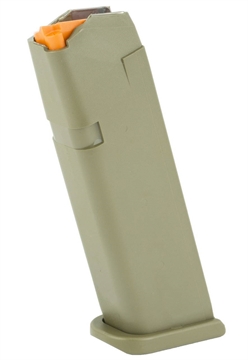 Picture of Glock Handgun Magazine G17 17/rd (OD Floor Plate 01 OD Follower Orange) Bulk 47353