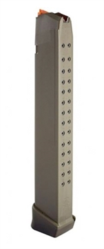 Picture of GLOCK MAGAZINE 9MM 33RD G17 G19 G34 OLIVE DRAB ORANGE FOLLOWER BULK 47357