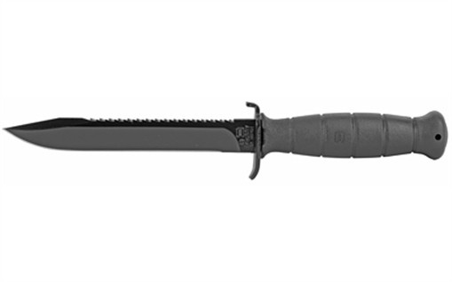 Picture of Glock Field 7" Fixed Clip Point Plain/Saw Black High Carbon Steel Blade/ Black Textured Trimond Polymer Handle KB17281