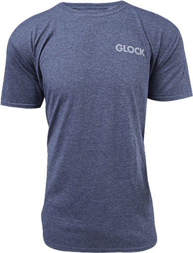 Picture of Glock Pistol Flag Heather Navy Cotton/Polyester Short Sleeve XL Semi-Fitted AA75158