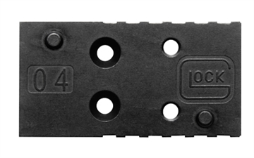Picture of GLOCK MOS Plate, Size 04, Fits Leupold Footprint, For Glock MOS Gen 5 9mm/40S&W, Black 74011