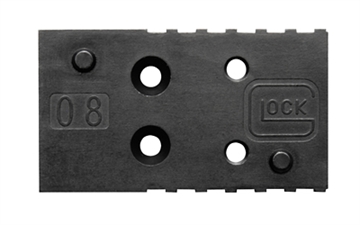 Picture of GLOCK MOS Plate, Size 08, Fits Leupold Footprint, For Glock MOS Gen 5 45ACP/10mm, Black 74015