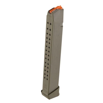 Picture of Glock OEM Rifle Magazine for G17/19/34 OD Green 9mm Luger 33/rd BULK 47357