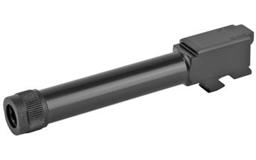 Picture of GLOCK Threaded Barrel, 9MM, For Glock 19 Gen 4, Black Finish, M1/2X28 RH Threads, Thread Protector Included 47739