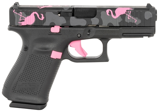 Picture of Glock G19 Gen5 MOS Compact Frame 9mm Luger 15+1 4.02" GMB Barrel MOS Cut/Serrated Steel Slide Polymer Frame w/Picatinny Rail Ambidextrous PA195S204MOSMM