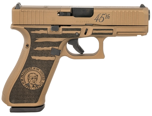 Picture of Glock G45 Gen5 MOS Compact Frame 9mm Luger 17+1 4.02" Black GMB Barrel, MOS Cut/Serrated Steel Slide, Polymer Frame w/Picatinny Rail, Ambidextrous PA455S204MOSPRESBB