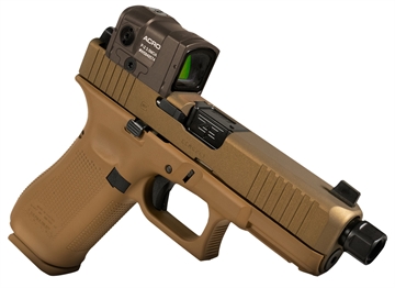 Picture of Glock G47 Gen5 MOS Compact Frame 45 ACP 17+1 4.49" Black GMB Barrel MOS Cut/Serrated Steel Slide Polymer Frame w/Picatinny Rail Ambidextrous PA455S204N45FDE