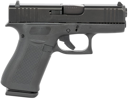 Picture of Glock G43X Sub-Compact Frame 9mm Luger 10+1 3.41" Black GMB Barrel, Black nDLC Serrated Steel Slide, Black Polymer Frame w/Picatinny Rail, Black Textured Polymer Grip, Ambidextrous PX4350201FR