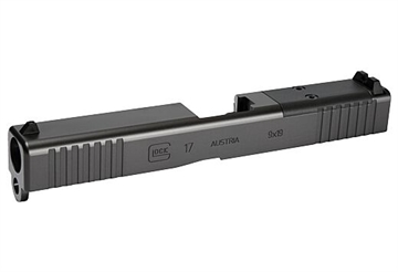 Picture of GLOCK OEM MOS Slide, Fits GLOCK 17 Generation 3, Optics Ready, Includes MOS Slide with Assembled Internals, MOS Cover Plate, and Standard Sights 79009