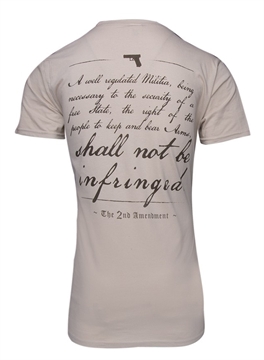 Picture of GLOCK T-SHIRT 2ND AMENDMENT TAN SMALL 764503910050