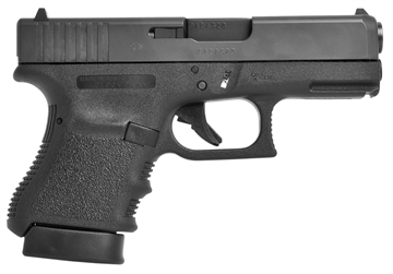 Picture of Glock G36 Sub-Compact 45 ACP 6+1 3.78" Hammer Forged Barrel Matte Black Serrated Steel Slide Black Polymer Frame w/Picatinny Rail Black Textured Finger Grooved Polymer Grips Right Hand UI3650201FGR