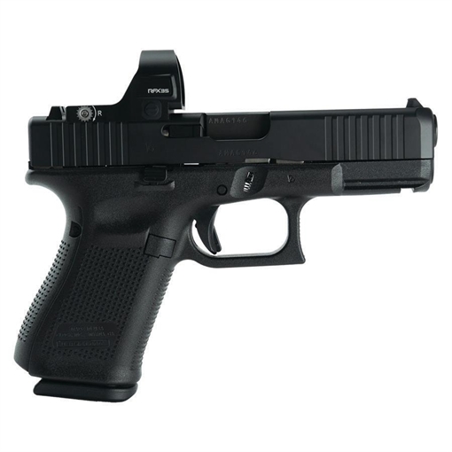 Picture of Glock V-Series Model 19 Handgun 9mm Luger 15rd Magazines (3) 4.02" Barrel Black Viridian RFX35 Green Dot US Made UV1950203 MODVIRI