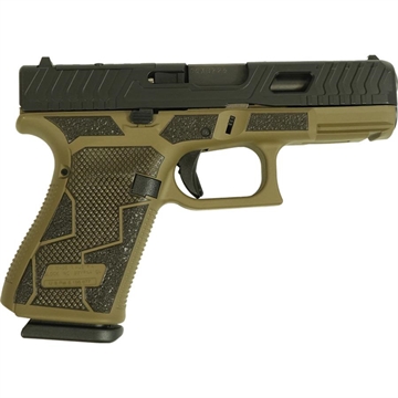 Picture of Glock V-Series Model 19 Kavorka Optic Ready & Ported Handgun 9mm Luger 15rd Magazines (3) 4" Ported Barrel FDE Cerakote USA Made UV1950203 MODKVFDEC