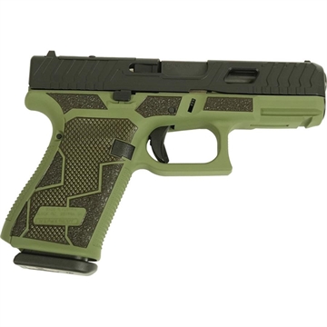 Picture of Glock V-Series Model 19 Kavorka Optic Ready & Ported Handgun 9mm Luger 15rd Magazines (3) 4" Ported Barrel Green Cerakote Austria PV1950203 MODKVGRN-C