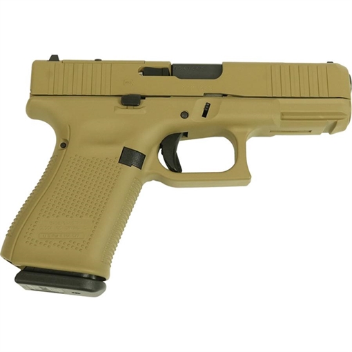 Picture of Glock V-Series Model 19 Optic Ready & Ported Handgun 9mm Luger 15rd Magazines (3) 4" Ported Barrel FDE Cerakote USA UV1950203 MODFDEP
