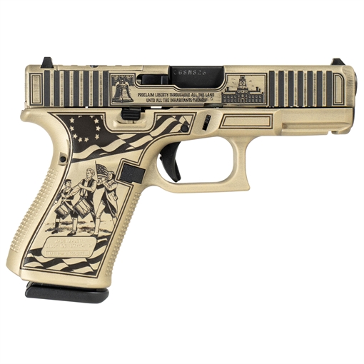 Picture of Glock V-Series Model 19 Spirit of '76 Optic Ready Handgun 9mm Luger 15rd Magazines (3) 4" Barrel FDE Cerakote Austria PV1950203 MODST76