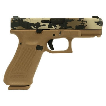 Picture of Glock V-Series Model 19x OR Camo Handgun 9mm Luger 17rd Magazines (3) 4.02" Quad Ported Barrel UV1950703X MODC3PBOR
