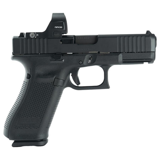 Picture of Glock V-Series Optic Ready Model 45 Handgun 9mm Luger 17rd Magazines(3) 3.7" Barrel Black Cerakote Viridian RFX35 Optic Austria PV4550203 MODVIRI